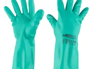 Kémiailag ellenálló kesztyűk. Nitril. 10-es méret