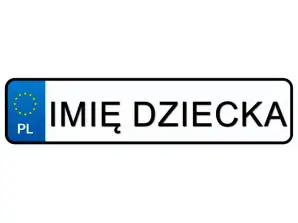 Rekisterikilpien tarra Lapsesi nimi