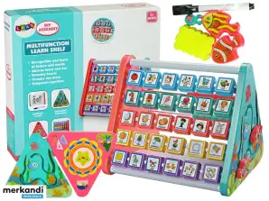 Scaffale Educativo Triangolo Abaco Lettere Oggetti Animali