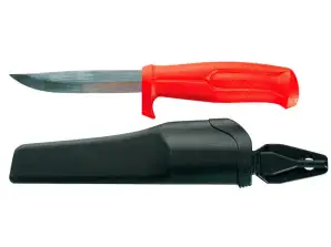 Universal knife with plastic sheath
