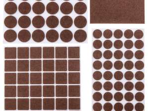 Selvheftende filtunderlag brune 106 stk.