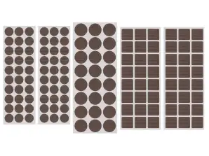 Coussinets en mousse EVA autocollants marron 120 pcs.
