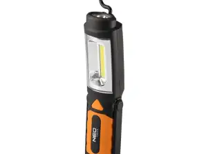 Akku-Arbeitslampe 300 lm COB 2 in 1 Batterien 3xAA