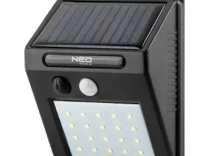 Lâmpada de parede solar 20 SMD LED 250 lm