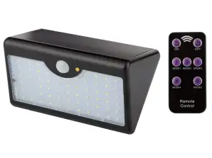 Zonne wandlamp afstandsbediening SMD LED 900 lm