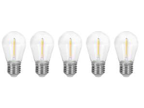 Lampen 5 Stück 1W. E27 für Girlanden