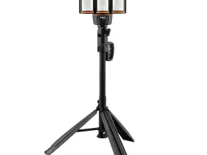 Battery-powered lamp on stand 5000lm charger