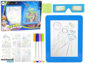 Magic Light Board 3D lasit Siniset