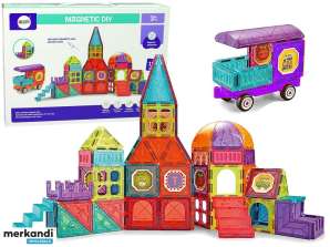 Magnetiske blokker blokkerer 111 stykker 3D slott trapper