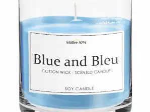 Möller SPA - BLU et BLEU BOUGIE DE SOJA NATUREL BOUGIE PARFUMÉE