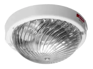 TRIO. luminaire. 75W. E27. IP44. IK10. abat-jour en polycarbonate transparent