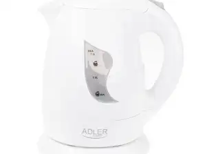 AD 08 witte elektrische waterkoker 1.0 l