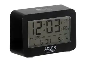 AD 1196 black battery clock