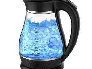 AD 1274 schwarzer Glaswasserkocher 1,7 l