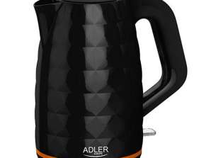 AD 1277 bouilloire en plastique noire 1,7 l