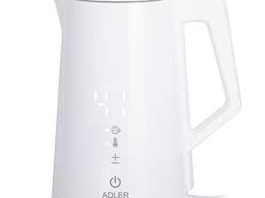 AD 1345 balts elektriskais kettles ar temperatūras regulāciju 1.7l STRIX