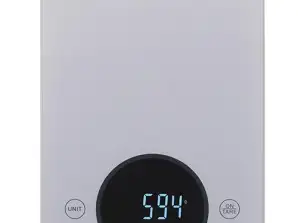AD 3173 zilveren keukenweegschaal tot 10 kg LED