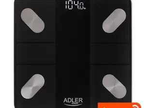 AD 8186 Noir Pèse-personne analytique ? Application intelligente Tuya