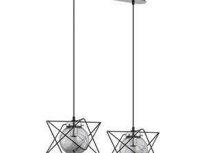 CORRADO 2P. függesztett lámpa. E14 max. 2x 40W. króm