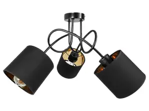 VIGO hanglamp max. 3x60W. E27. Zwart