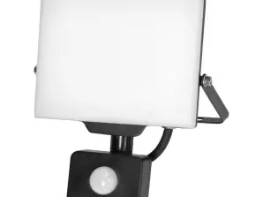 PORTO S LED 30W projecteur avec PIR. 2400lm. IP44. 4000K. aluminium + polycarbonate