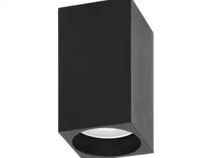 BARBRA DLS GU10 Downlight max 50W. Schutzart IP20. Quadrat. schwarz. Aluminium