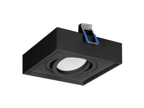 SORMUS S декоративная рамка для точечного светильника. MR16/GU10, макс. 50W. регулируемая. квадратная. черная