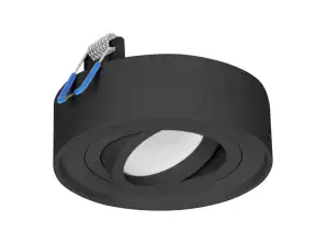 AD OD 6169/B SORMUS R декоративна рамка для точкового світильника. MR16/GU10 макс. 50 Вт. Регульований. колесо. Чорний