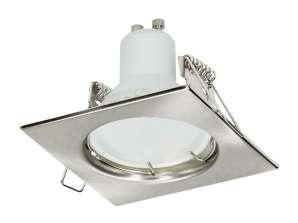 SUTRI SC decorative frame for point lighting. MR16/GU10 max 50W. square. fixed. satin