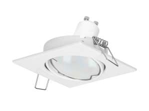 SUTRI SM dekoratīvā rāmja punktu lampām. MR16/GU10 max 50W. kvadrātveida. regulējams. balts