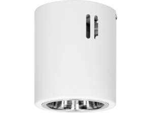 KORIN 10. luminaire de type downlight. 60W. E27. acier. blanc