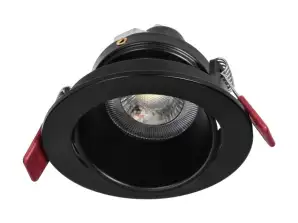 FONDI RC декоративная рамка для точечного света. MR16/GU10 макс. 50W. круглая. фиксированная. алюминиевая. черная