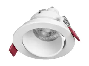 FONDI RC dekorativer Rahmen für punktuelle Beleuchtung. MR16/GU10 max. 50W. rund. fest. aus Aluminium. weiß