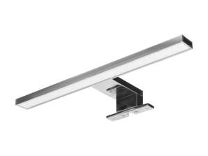 NORTES LED 5W. spiegel lamp. 320lm. 4000K. lengte 30 cm. aluminium. zilver