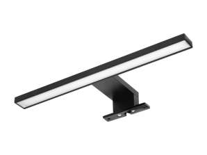 NORTES LED 5W. spiegel lamp. 320lm. 4000K. lengte 30 cm. aluminium. zwart