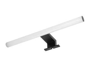 PEEGEL LED 6W. lamp boven de spiegel. 540lm. 4000K. lengte 40 cm. kunststof acryl. zwart