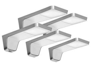 NELA Set mit 5 LED-Unterbaulampen. 4x2W 7,5W. 4000K. mit USB. weiß