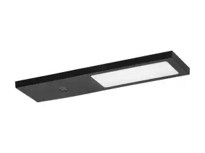 PLANA LED Unterbauleuchte 4W. 240lm. 4000K. mit berührungsloser Schaltfläche. schwarz
