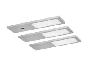 PLANA ensemble de 3 lampes LED sous-escalier. 3x4W. 3x240lm. 4000K. avec interrupteur sans contact. gris