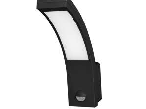 PIRYT LED 10W. садовий світильник із сенсором руху 140ст. 800lm. IP54. чорний
