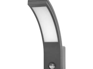 PIRYT LED 10W. садова світильник з датчиком руху 140 градусів. 800 люмен. IP54. 4000K. сірий