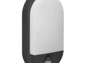 NEFRYT LED 10W. garden light with motion sensor. 800lm. IP54. 4000K. black
