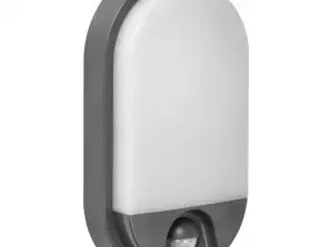 NEFRYT LED 15W. садове освітлення з датчиком руху. 1100lm. IP54. 4000K. сірий