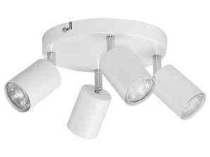 Rino SP 4. wall and ceiling fixture. GU10 max. 4x50W. IP20. white