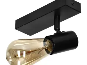 RIO SP 1. luminaire mural et plafonnier. E27 max. 60W. noir