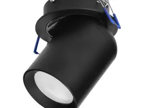 MALTA SP 1. luminaire encastré mural et plafond. GU10 max. 12W. noir