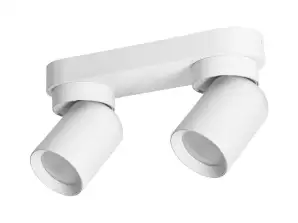 MALTA SP 2. luminaire mural et plafond. GU10 max. 2x12W. IP20. blanc