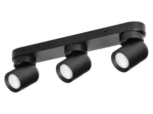 MALTA SP 3. luminaire mural et plafond. GU10 max. 3x12W. IP20. noir
