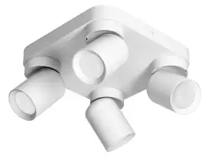 MALTA SP 4. luminaire mural et plafond. GU10 max. 4x12W. IP20. blanc. base carrée