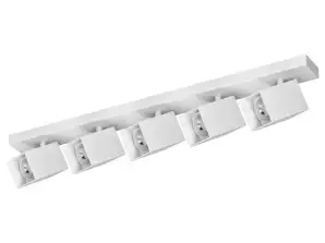 KUBAR SP 5, Wand- und Deckenleuchte, 5xGU10, IP20, weiß